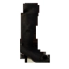 Damskie kozaki lycra obcas 4,5 cm nr 42