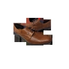 Skórzane półbuty brązowe obcas 2 cm nr 43
