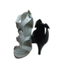 BnW białe sandały na obcasie, gladiatorki, ob.9cm rozmiar 37