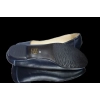 BnW Skórzane granatowe balerinki o tęgości H 42