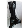 BnW Kozaki skórzane cholewka 40-46cm płaski 4cm