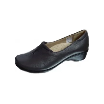 BnW Mokasyny damskie czarne skóra naturalna