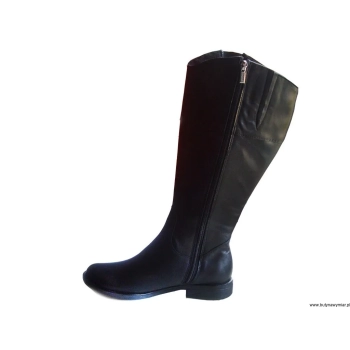 BnW Kozaki czarne z szeroką cholewą 48 cm