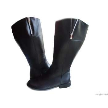 BnW Kozaki czarne z szeroką cholewą 48 cm