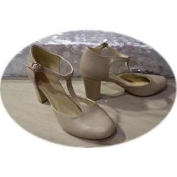 Skórzane sandały Natalii capucino tęg G 1/2 nr 36