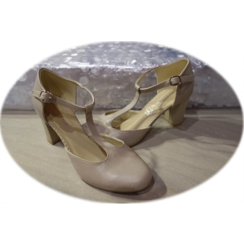 Skórzane sandały Natalii capucino tęg G 1/2 nr 36