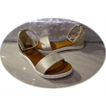 Skórzane sandały damskie obcas 1 cm 36