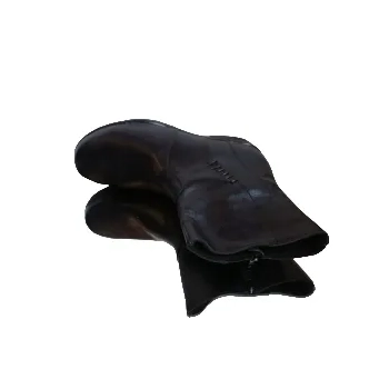 BOTKI czarne szerokie CHOLEWKI i podbicie - rozmiar 42