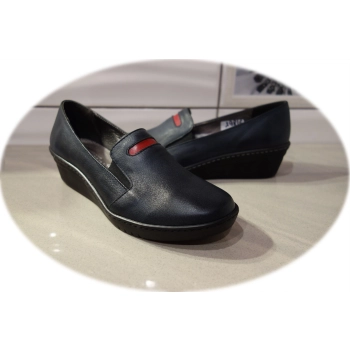 Skórzane mokasyny Natalii popielate 37