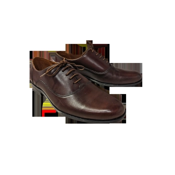 Skórzane półbuty wizytowe brązowe obcas 2 cm nr 39