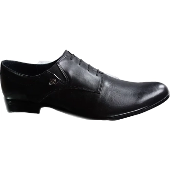 BnW Moskała Półbuty skórzane czarne męskie