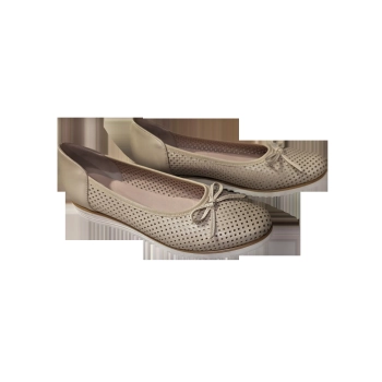 Skórzane baleriny ażurowe Filipczyk obcas 2,5 cm nr 42,5