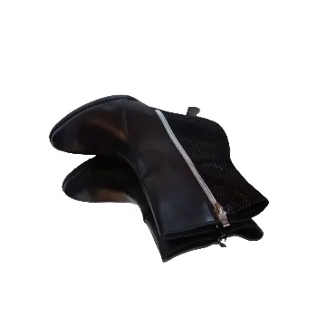 BnW czarne skórzane BOTKI o szerszym podbiciu, tęgość 2H