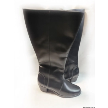 BnW Kozaki ze skóry cholewka 49 cm słupek 5 cm