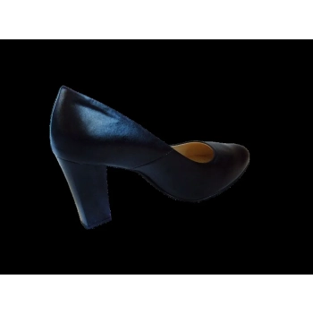 BnW Skórzane czarne czółenka na haluksy