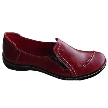 BnW Buty ze skóry licowej sportowe czerwone