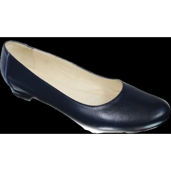 BnW Skórzane granatowe balerinki o tęgości H 42