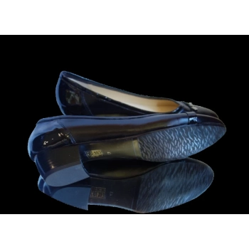 BnW Skórzane czarne baletki o tęgości H 43