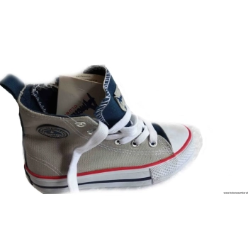 BnW Stylowe trampki  khaki marki AMERICAN CLUB