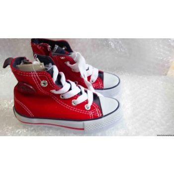 Czerwone trampki AMERICAN CLUB w stylu BnW