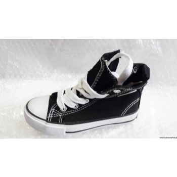AMERICAN CLUB BnW – czarne casualowe trampki