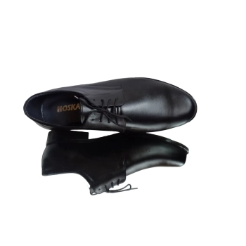 BnW Moskała Półbuty skórzane męskie czarne