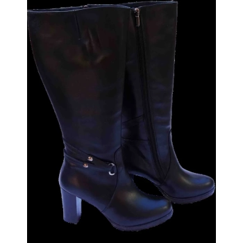 BnW Eleganckie Kozaki Skórzane – Obwód Cholewki 46 cm
