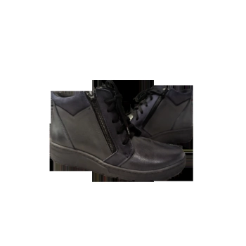 Skórzane sportowe popielate obcas 3,5 cm nr 37