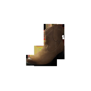 Skórzane botki camel nubuk obcas 5 cm nr 37